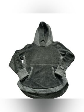 ALO Yoga Heather Charcoal Gray Pullover Fleece Lined Hoodie